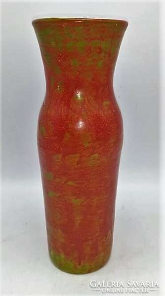 Retro vase, Hungarian applied art ceramics, 30 cm high