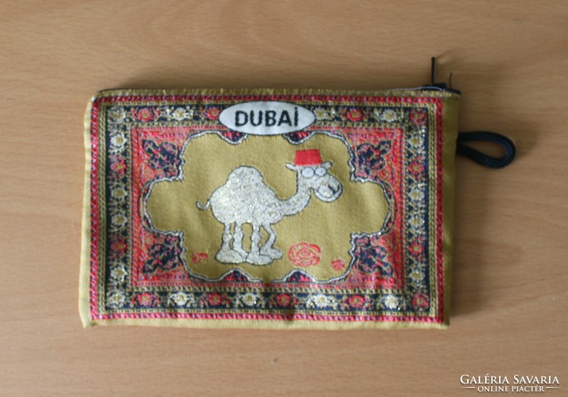 Dubai pénztárca cipzárral ,goblein jellegű anyagból