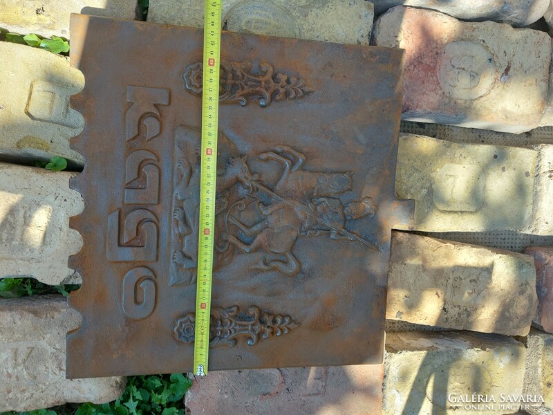 Cast iron stove fireplace hearth plate
