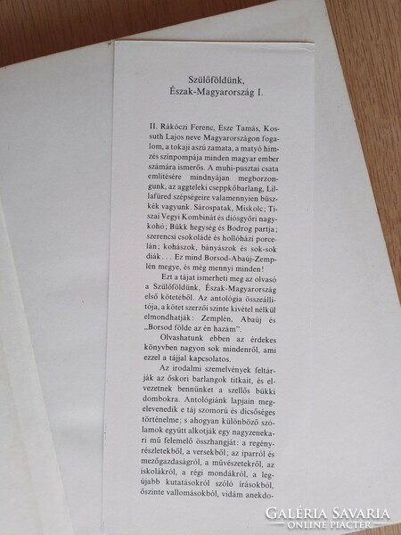 Our homeland, Northern Hungary i. (Textbook publishing company 1978, József Merényi, large size)
