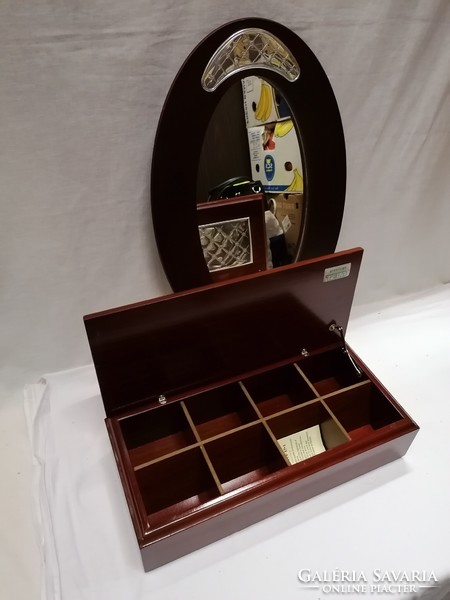 Hazorfim 925 silver ornate tea box and tray