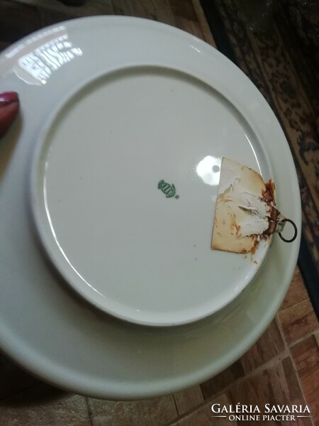 Antik porcelán fali tányér