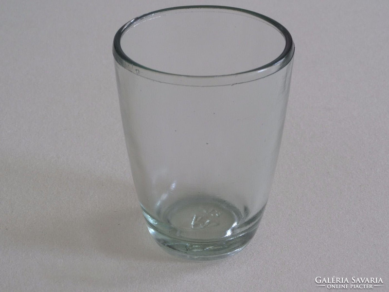 Retro, régi üveg pohár ( 4 db.)