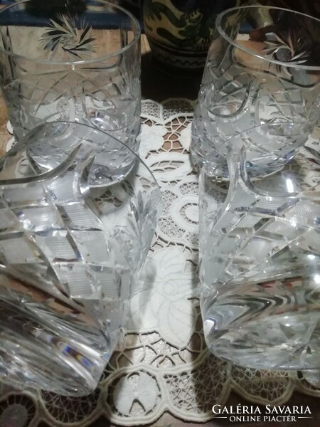 Antique crystal glasses in perfect condition 5.