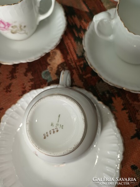 Antique! Stone nigliche. 9 Personal rose tea set.