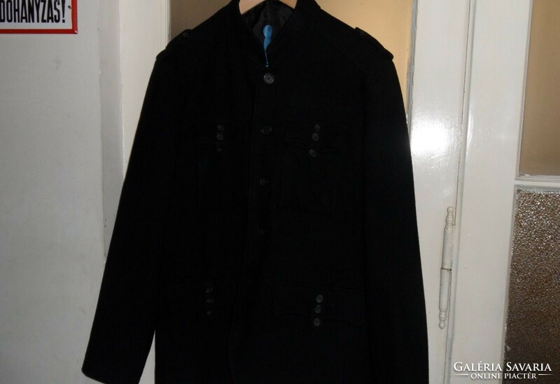 CLOCKHOUSE fekete férfi kabát ( L-es )