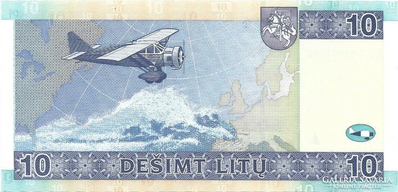 10 litu 2007 Litvánia UNC