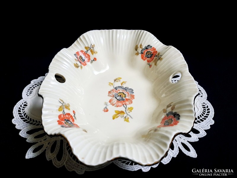 Very nice Steinmann tiefenfurt flower pattern porcelain serving bowl 20 x 16 cm