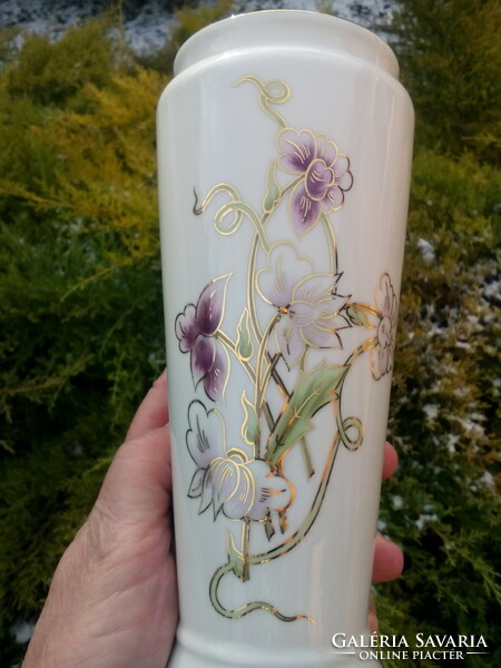 Zsolnay spring patterned vase