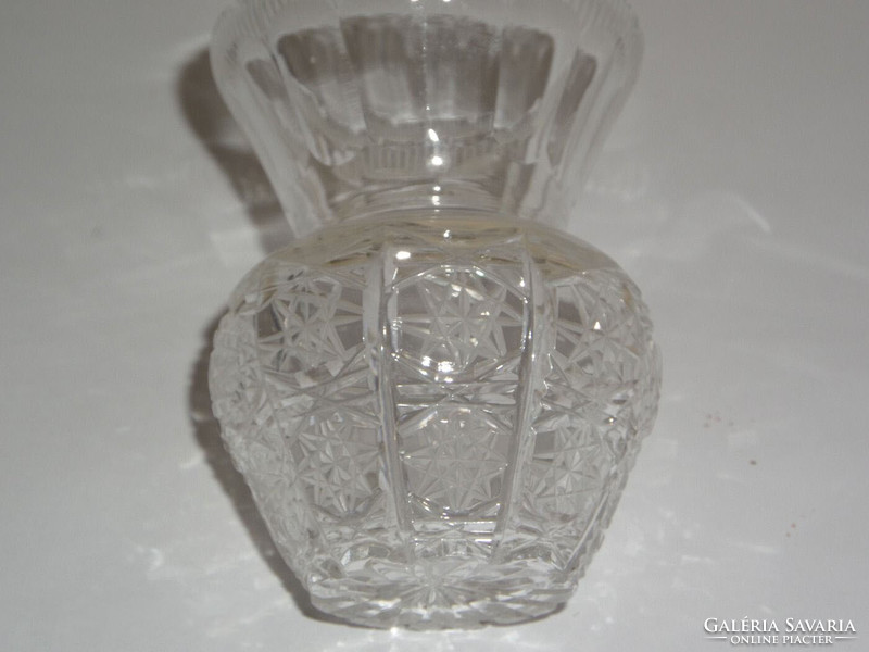 Old glass violet vase