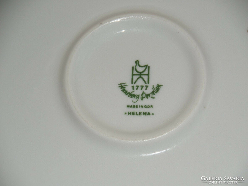 Retro, régi Henneberg porcelán dísztányér, tál (NDK)