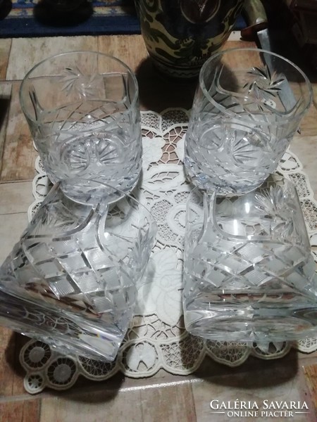 Antique crystal glasses in perfect condition 5.