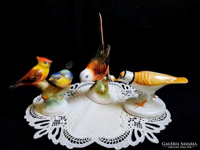 2 db Bodrogkeresztúri kerámia madár, madárpár + egy ajándék porcelán madár (1)