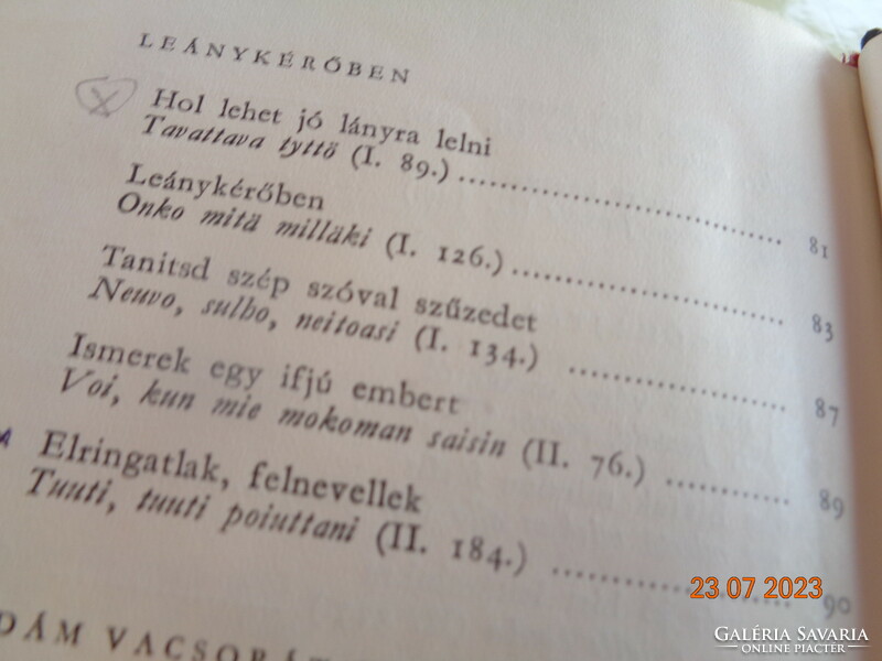 Kanteletár  ,  a finn  mondavilág  , fordította  Rácz István , Gácsi Mihály rajzaival , 1956,