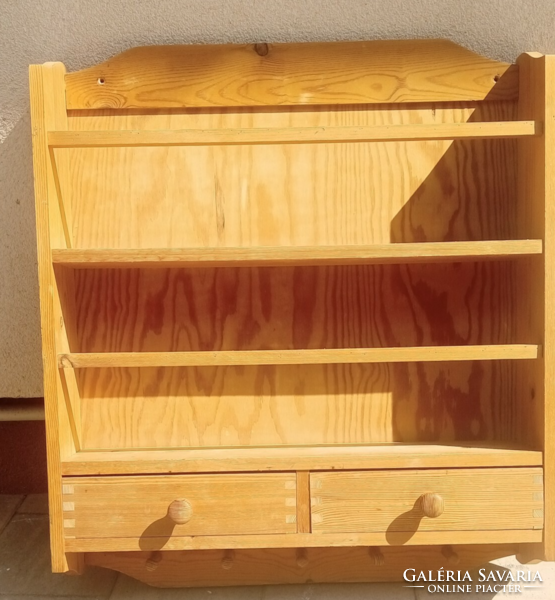 Pine wall shelf with 2 drawers. Negotiable