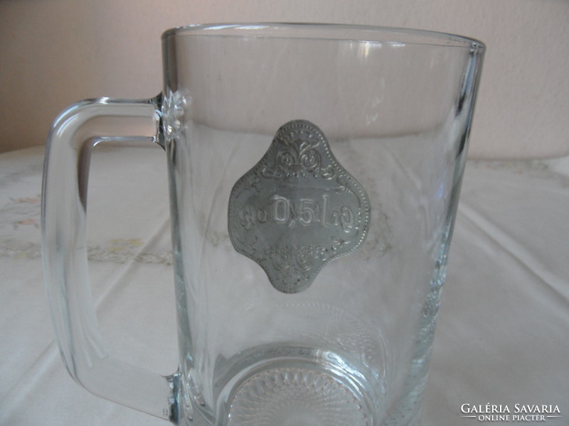 Congratulations glass beer mug (0.5 Liter)