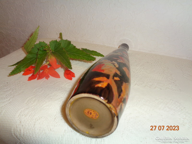 Zsolnay multi-fire decorative vase, 26 cm