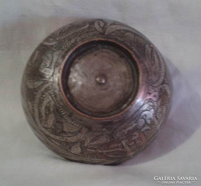 Antique metal bowl