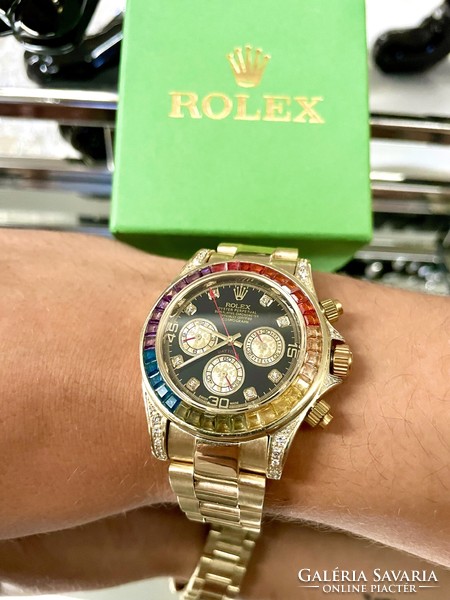 Rolex daytona rainbow gold/diamond