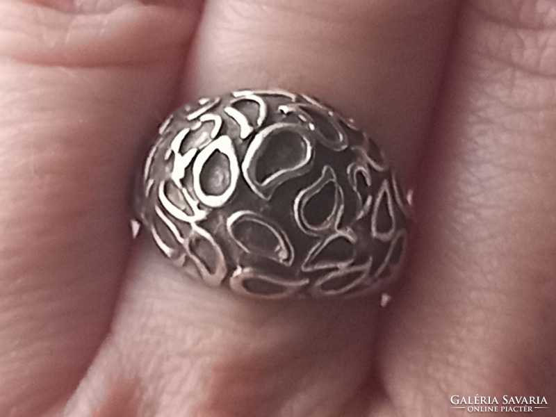 Old women's silver ring