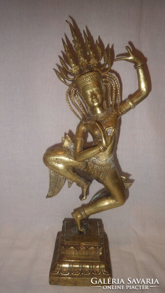 Thai religious large-scale copper statue 41 cm, 2.5 kg