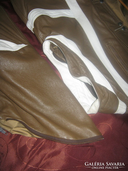 Retro leather jacket leather vest