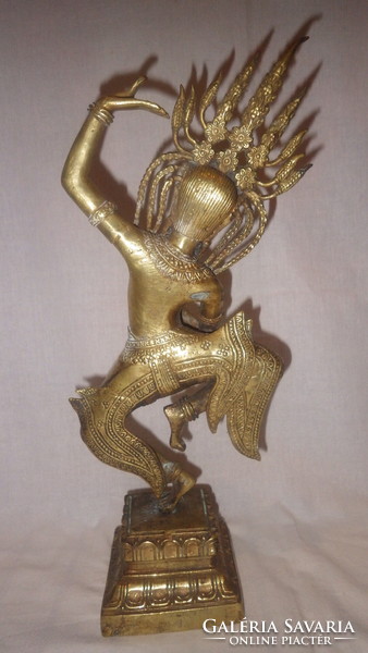 Thai religious large-scale copper statue 41 cm, 2.5 kg