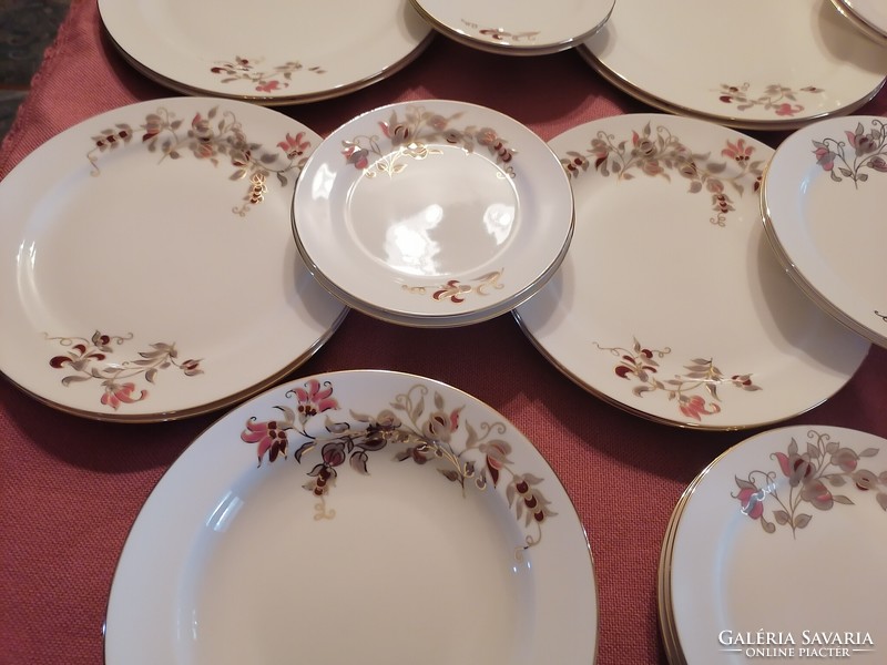 Zsolnay hand painted set of 5x6 plates