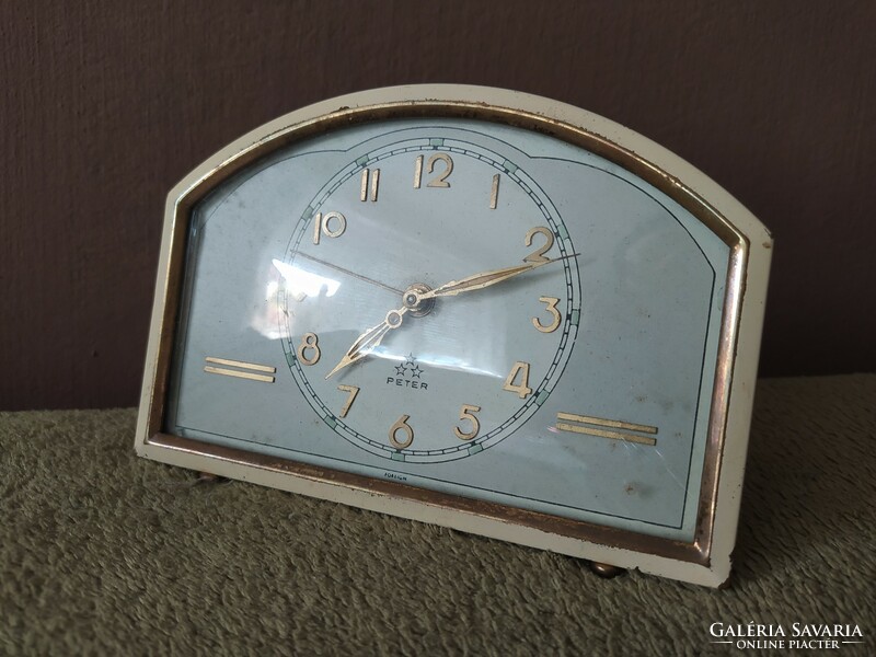 Peter German wind-up alarm clock table clock