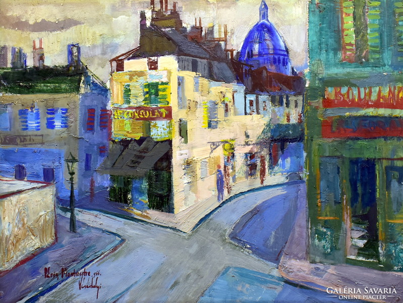 Tibor Kovács of Vásárhely (1924-1997) Paris Montmartre 1966