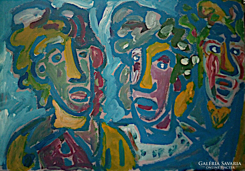 Cs. Miklós Németh: good friends 100x 70 cm