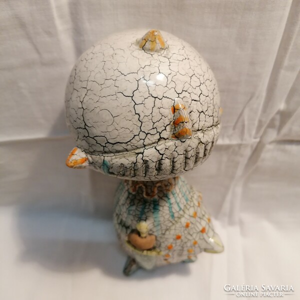 Rare craftsman ceramic figure with a swivel head