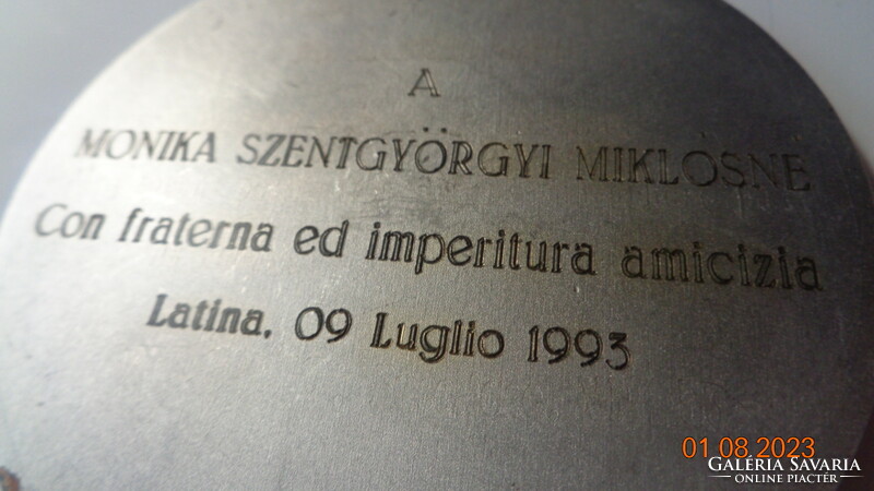 Olasz mezőgazdasági  elismerés  , magyar személynek, San Benedetto  1993