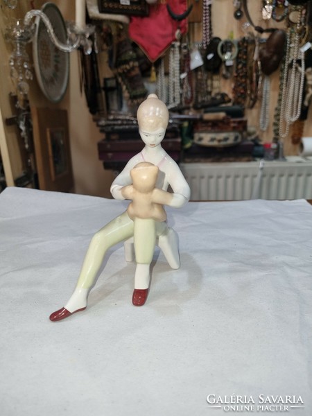 Old aquincum porcelain figurine
