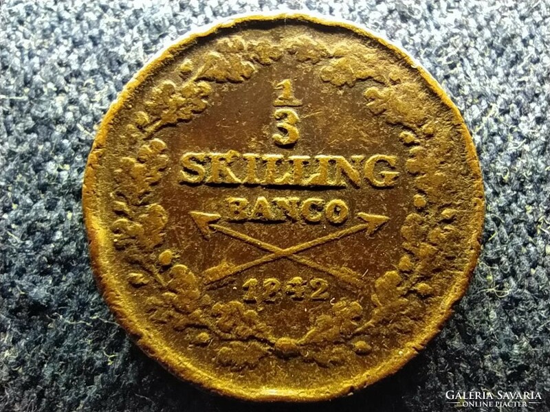 Svédország XIV. Károly János (1818-1844) 1/3 skilling banco 1842 (id62734)