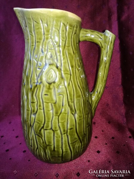 Glazed ceramic wine jug