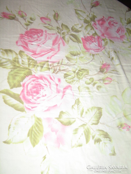 Beautiful rosy quilt cover in vintage style