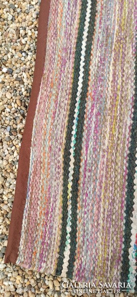 Old, retro wool carpet, handwoven, 5x2m