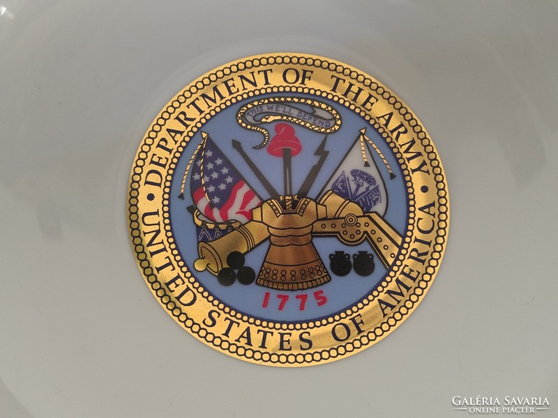 Amerikai katonai hadi hadsereg fajták porcelán tál
