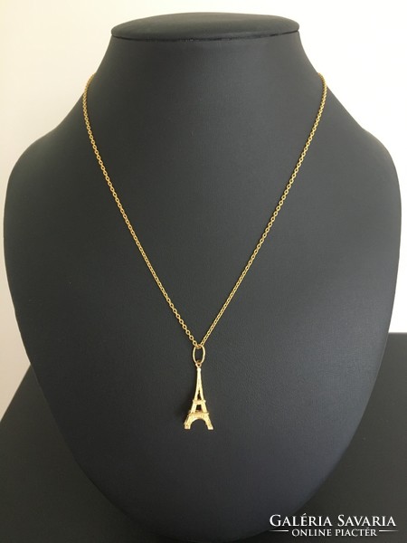 18ct arany nyaklánc Eiffel torony medállal