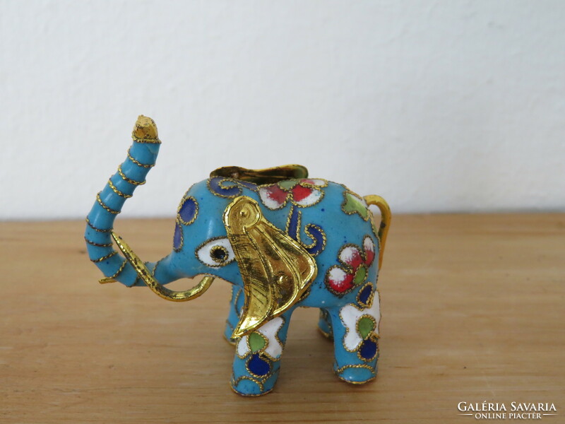 Turquoise Lucky Diaphragm Elephant