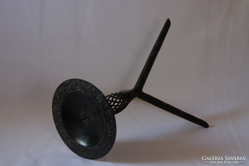 Wrought iron candle holder