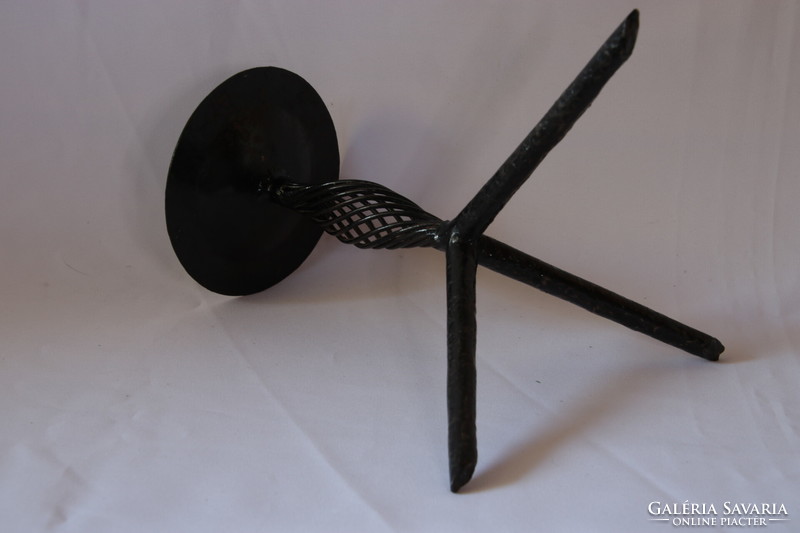 Wrought iron candle holder