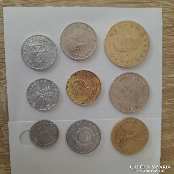 Older Hungarian money coins