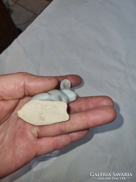 Old ceramic bunny figure