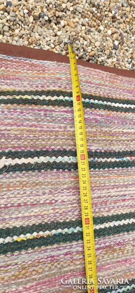 Old, retro wool carpet, handwoven, 5x2m