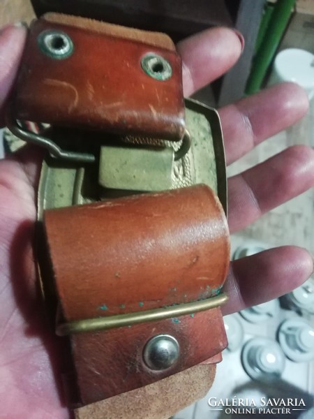 Old military leather strap