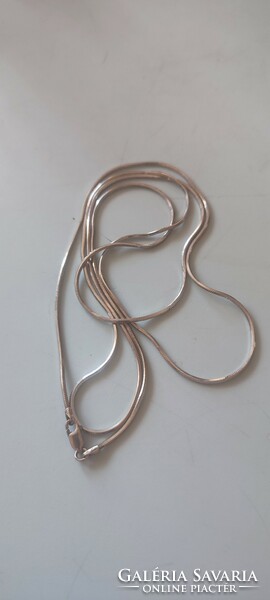 Silver Italian snake chain necklace