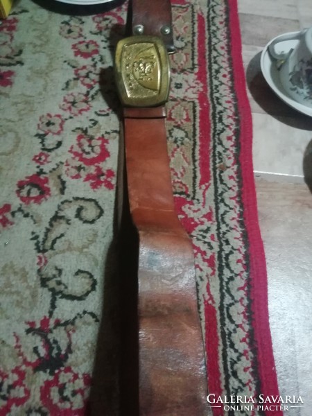 Old military leather strap