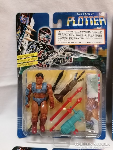 Fun tech plotter comic hero figures 6 pieces from the toy collection are a curiosity